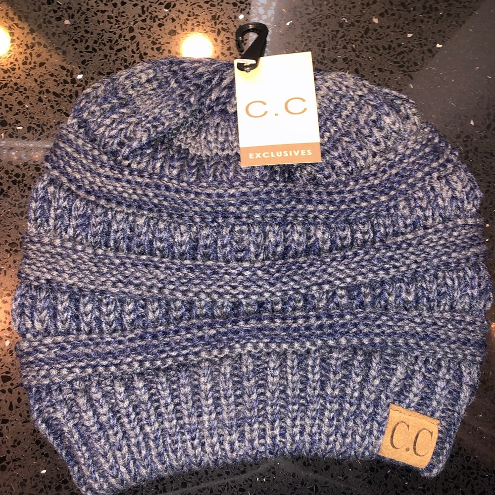 New dark blue CC beanie